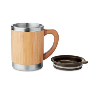 Bamboo tea/coffee insulated mug/ Sustainable/ BPA free