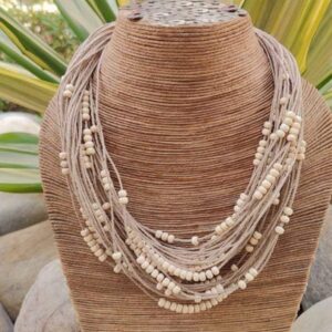 Rustic Ivory Bead Necklace