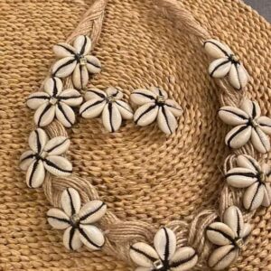 Jute Full Braided Necklace with Kowdi Work