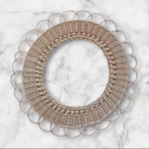 Wicker Cane Mirror Frame